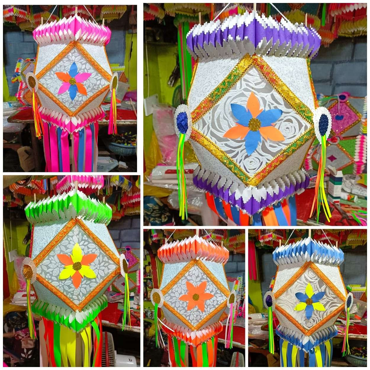 Colorful Akash Kandil